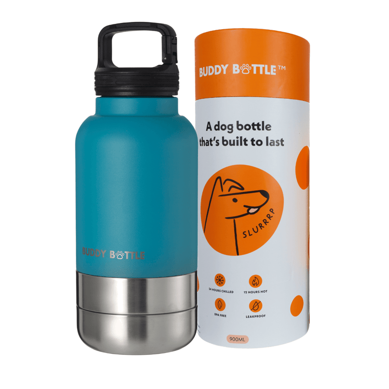 FETCHIN TEAL - 3 in 1 Portable Travel Water Buddy Bottle For Dogs
