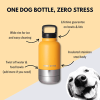 SUNSHINE SIPPER - 3 in 1 Portable Travel Water Buddy Bottle For Dogs - BUDDYBOTTLE