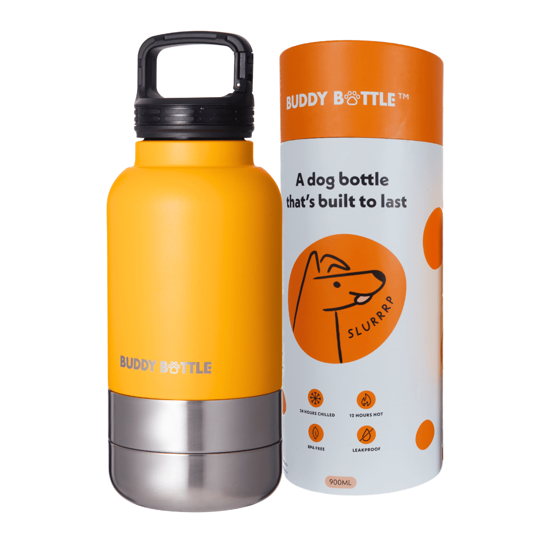 SUNSHINE SIPPER - 3 in 1 Portable Travel Water Buddy Bottle For Dogs - BUDDYBOTTLE
